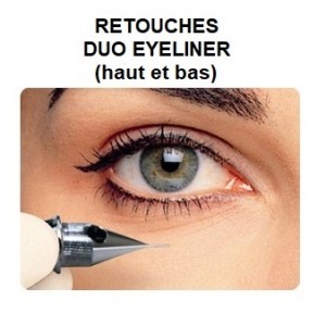 Retouches eyeliner DUO après intervention (entre 1 et 3 mois)